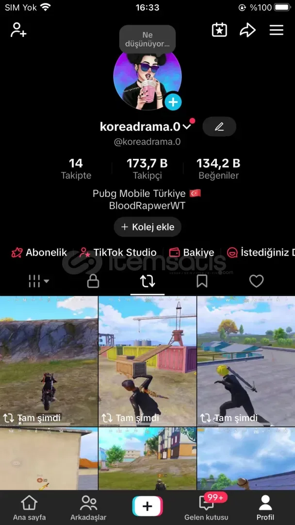 ✅173K FULL AKTİF KEŞFET AÇIK TİKTOK HESABI ✅