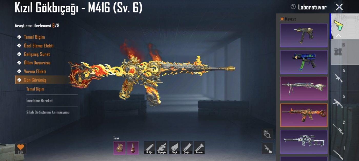 APOLLO BUZ + M4 KIZIL GÖKBIÇAGI 6LVL