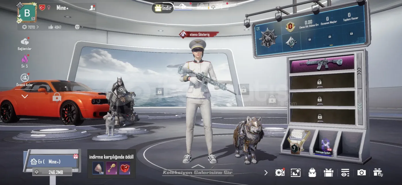 Pubg hesap komutan setli